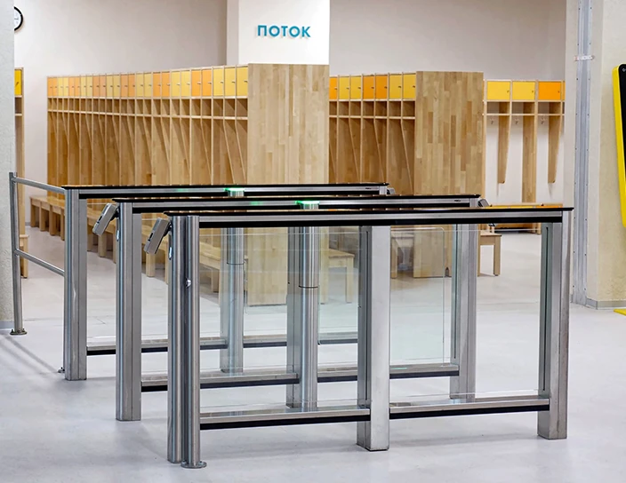 Скоростные проходы ST-01, ограждение BH02, образовательный комплекс «Точка будущего», Иркутск