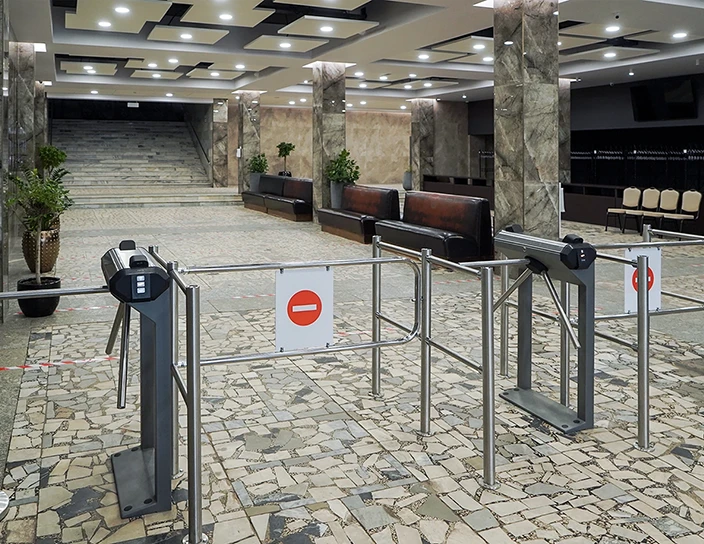 Электронная проходная KT02.9Q, ограждения BH02, концертный зал «Измайлово», Москва