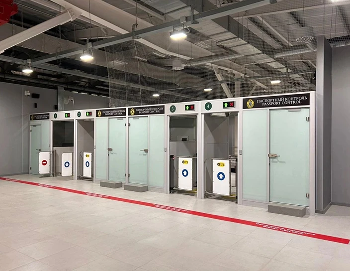 Калитки полуавтоматические WHD-05, аэропорт, Саранск