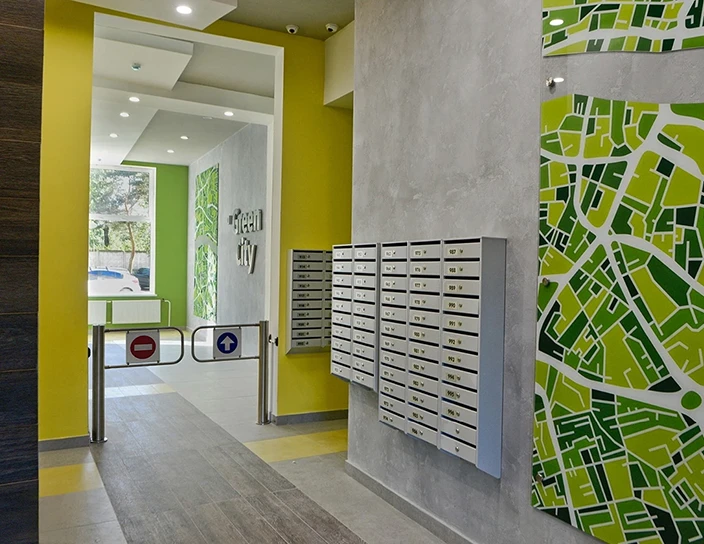 Автоматические калитки WMD-05S, жилой комплекс Green City, Санкт-Петербург