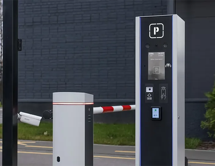 Выездная стойка PP-02P, шлагбаум GS04, деловой центр Sun City, Красное Село