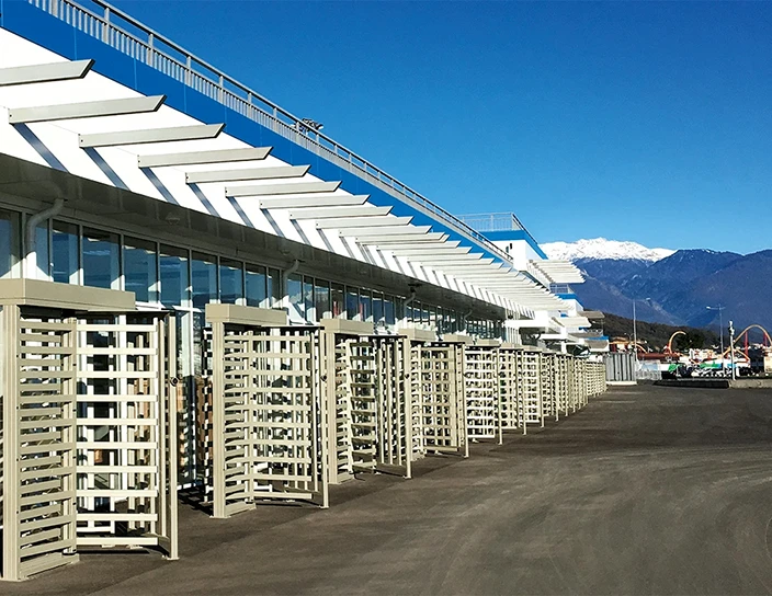 Полноростовый роторный турникет RTD-15, стадион Фишт, Сочи