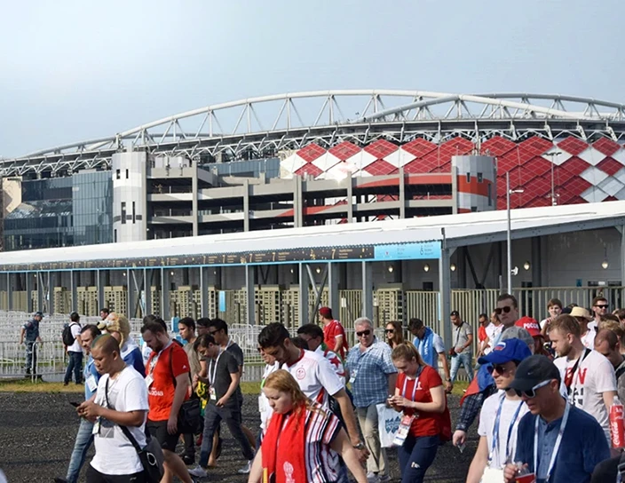 Полноростовый роторный турникет RTD-15, стадион Спартак, Москва