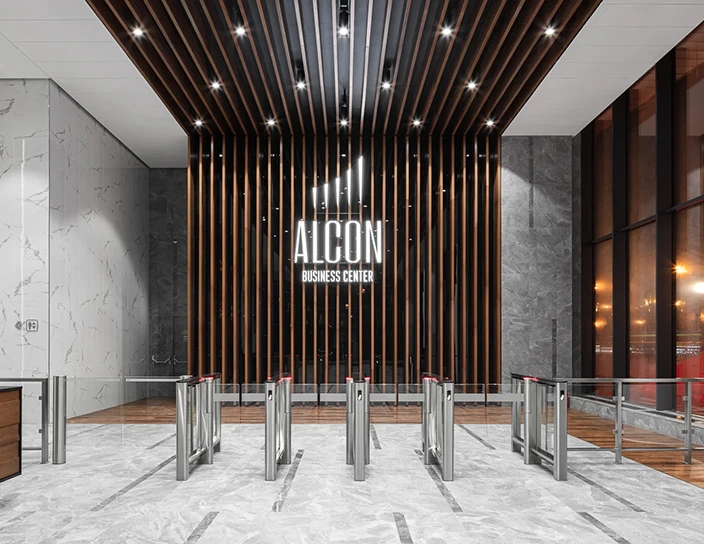 Скоростные проходы ST-01, автоматическая калитка WMD-06, бизнес-центр «Алкон», Москва