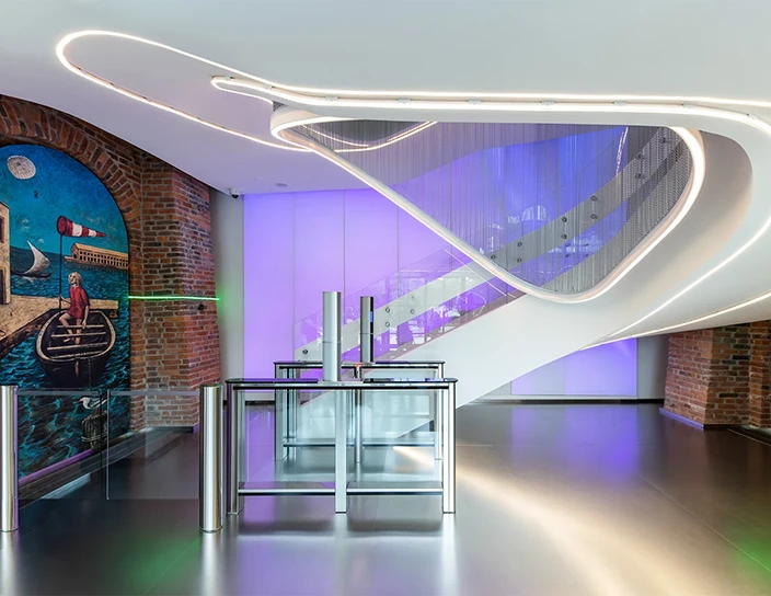 Скоростные проходы ST-01, автоматическая калитка WMD-06, центр цифровой трансформации «Цифергауз», Санкт-Петербург