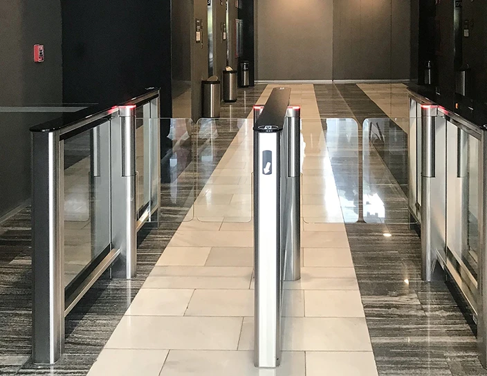 Скоростные проходы ST-01, автоматические калитки WMD-06, частный дом престарелых Belmont Village, Мексика