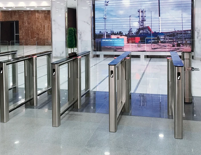 Скоростные проходы ST-01, Внешэкономбанк, Москва, монтаж ООО ММТК «НОВАТОР»