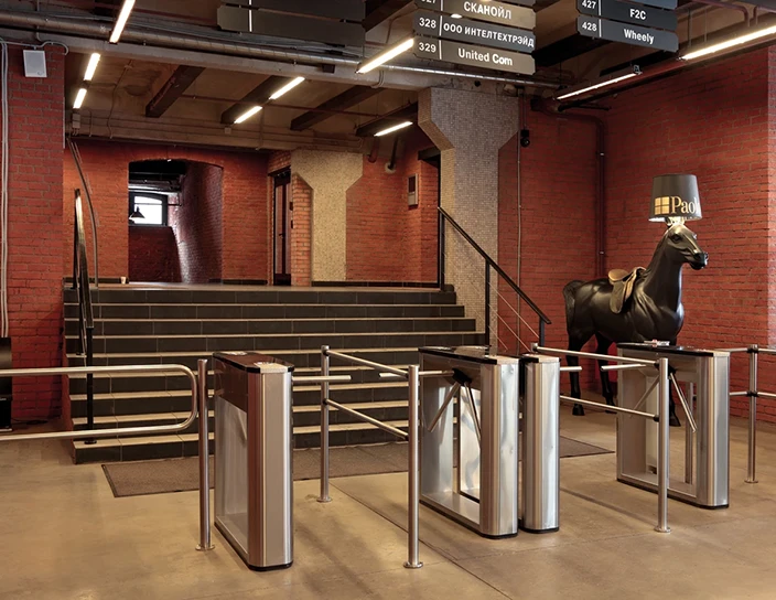 Тумбовые турникеты TTD-03.1, «Даниловская мануфактура», Москва