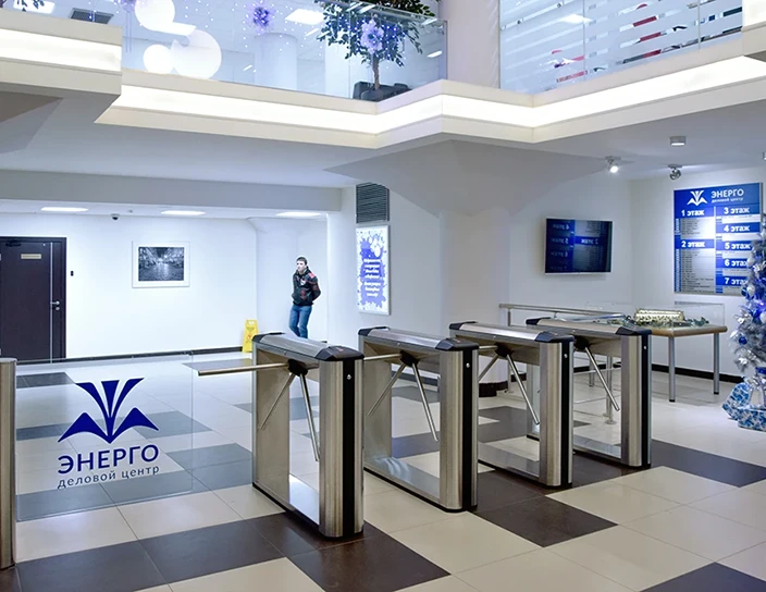 Тумбовые турникеты-триподы TB01.1, бизнес-центр Энерго, Москва