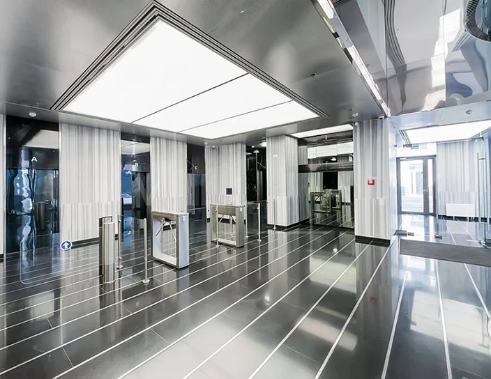 Тумбовые турникеты TTD-03.2S, бизнес-центр «Аквамарин», Москва