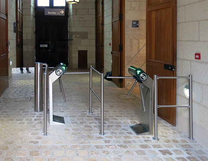 Турникеты-триподы TTR-08A, замок Шамбор, Луар и Шер, Франция