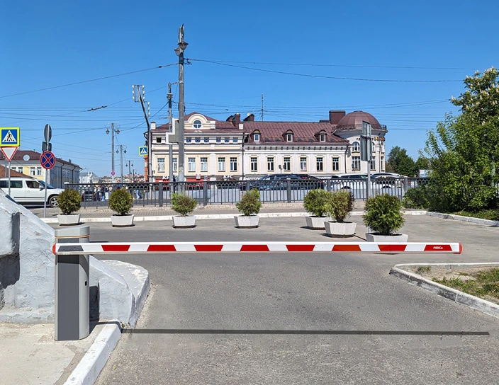 Шлагбаум GS04, гостиница «Левитанъ», Владимир